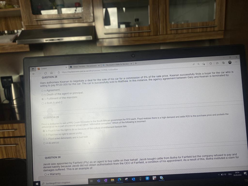 Gary authorises Keanan to negotiate a deal for