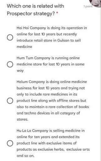 Answer the questions 1 point Moderna set a drug