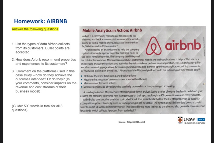 Homework: AIRBNB Answer the following questions @