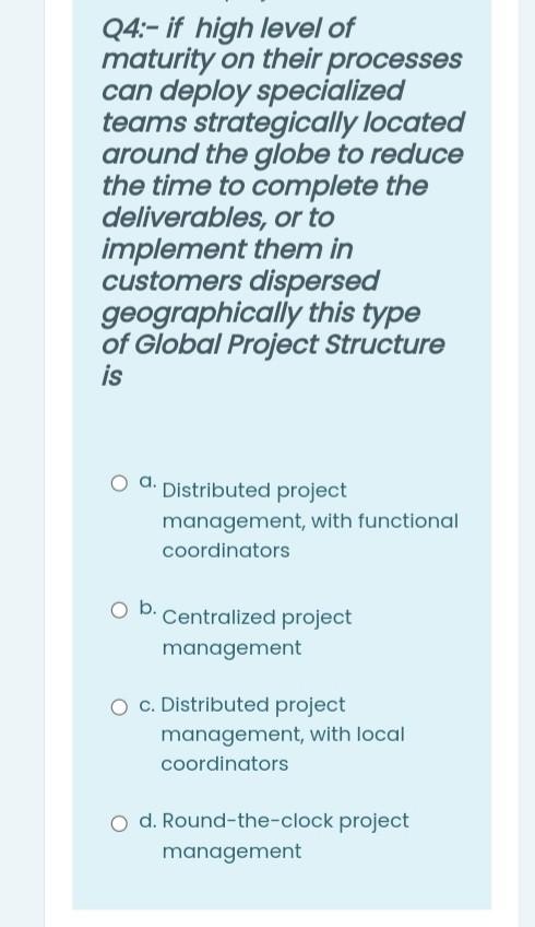 Mini-Case Study: Defining Standard Projects at