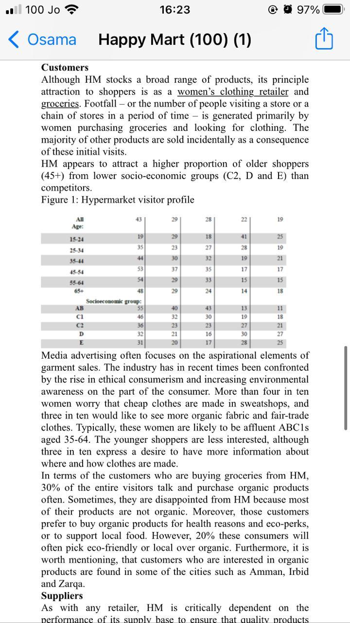 please help me with this case study 100 Jo 16:22