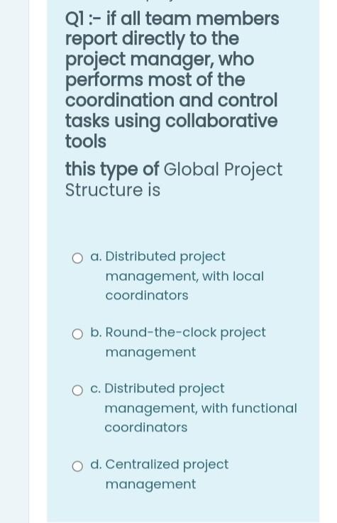 Mini-Case Study: Defining Standard Projects at