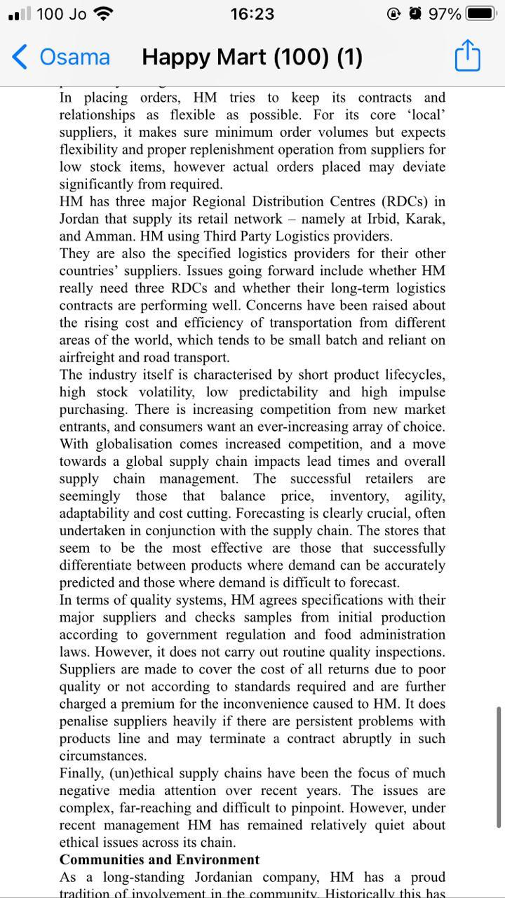 please help me with this case study 100 Jo 16:22