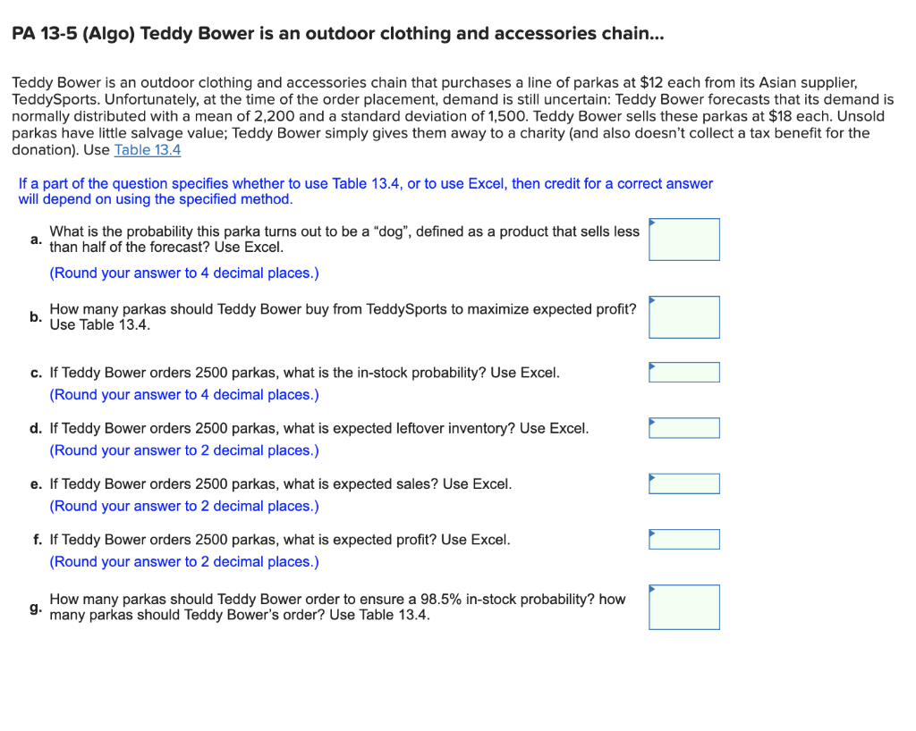 PA 13-5 (Algo) Teddy Bower is an outdoor clothing