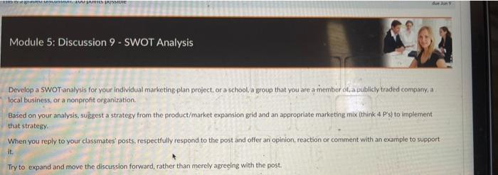 The pins possible Module 5: Discussion 9 - SWOT