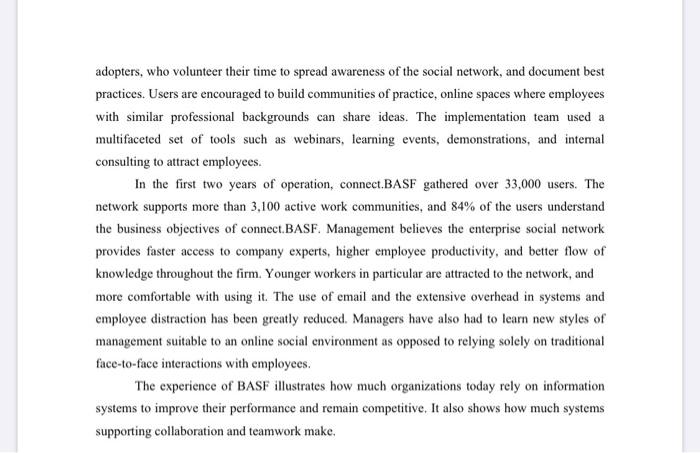 SOCIAL BUSINESS AT BASF BASF is the largest