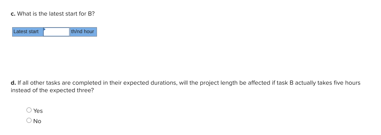 Answer these questions for the following simple