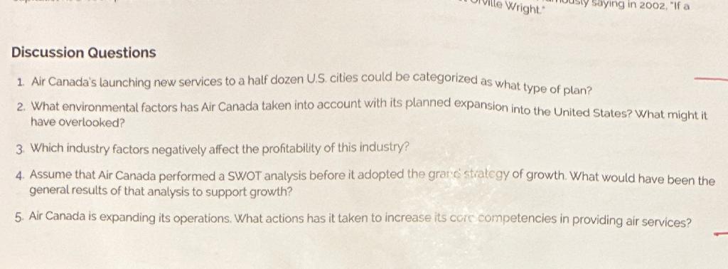 Questions 2, 4, and 5 Discussion Questions 1. Air