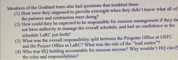 Case Study #2 CALIPSO: Management Challenges