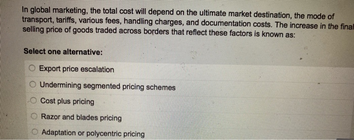 The correct answers of these two questions The