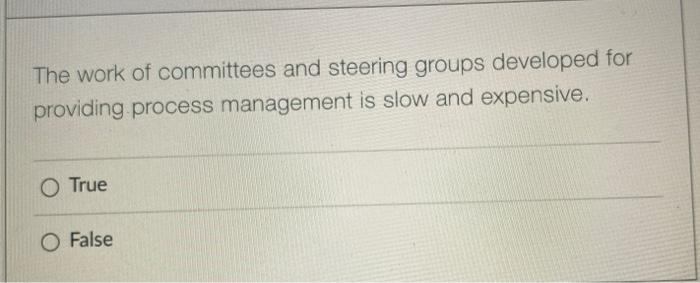 The work of committees and steering groups