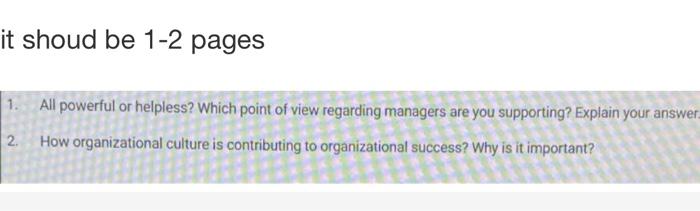 it shoud be 1-2 pages 1. All powerful or