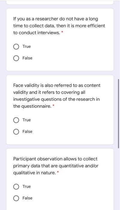 If you as a researcher do not have a long time to
