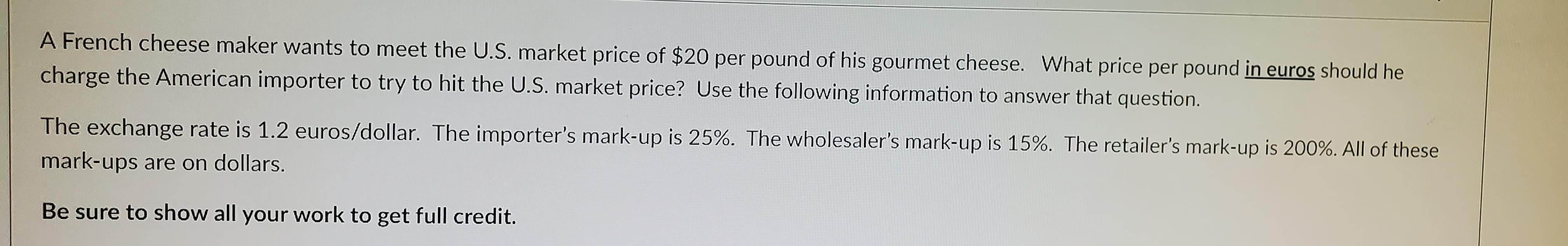 A French cheese maker wants to meet the U.S.