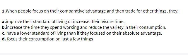 1.When people focus on their comparative