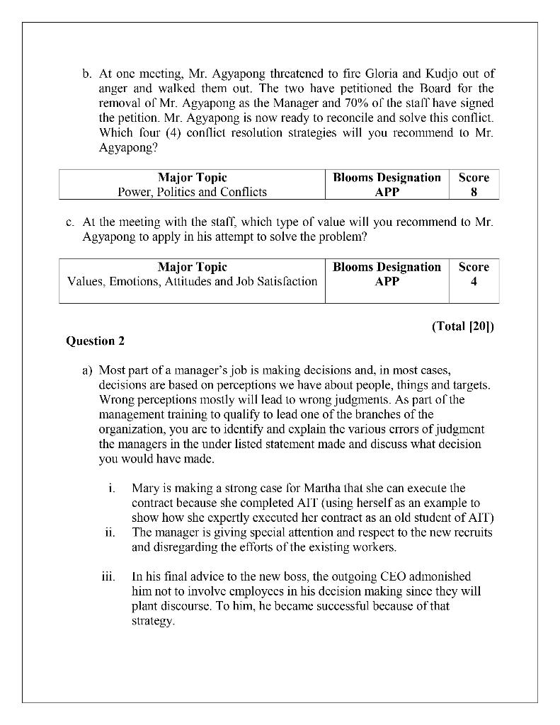 PART A FOUR QUESTIONS ANSWER TIIREE Question 1 a.