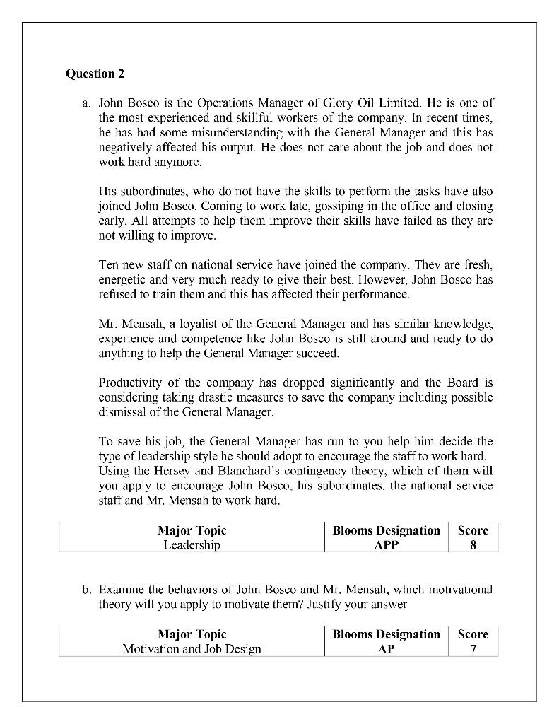 PART A FOUR QUESTIONS ANSWER TIIREE Question 1 a.