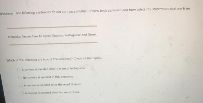 when to use commas for my business class