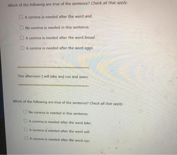 when to use commas for my business class