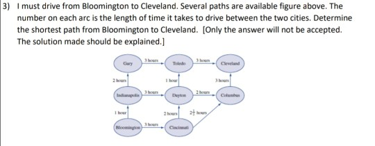 Step-by-step solution required 3) I must drive