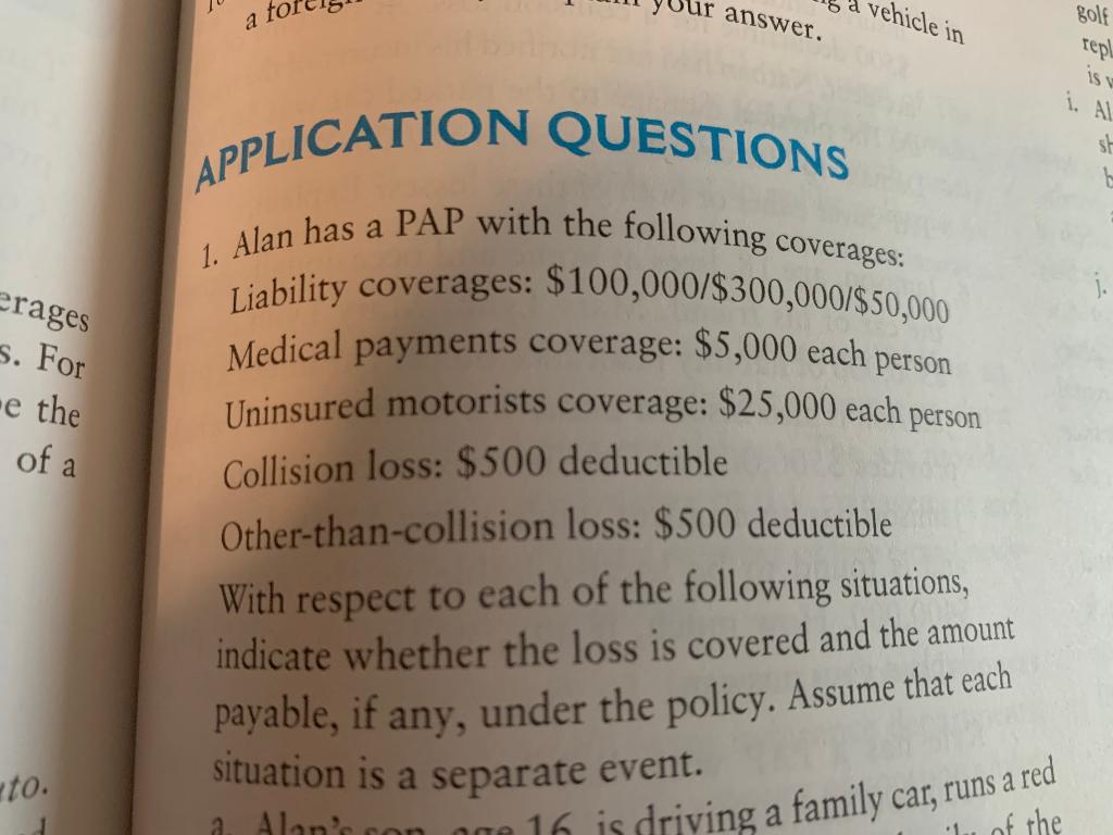 Please do k and l! ur answer. vehicle in golf