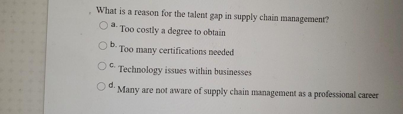 What is a reason for the talent gap in supply