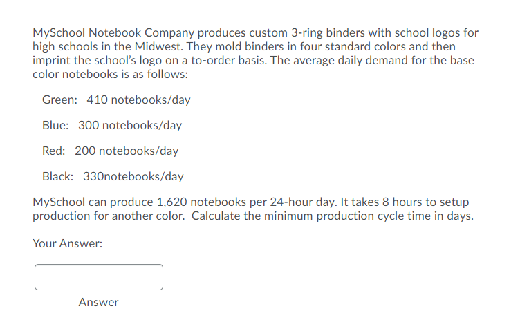 MySchool Notebook Company produces custom 3-ring