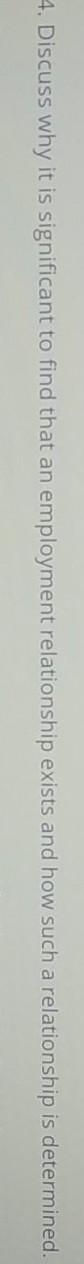 4. Discuss why it is significant to find that an