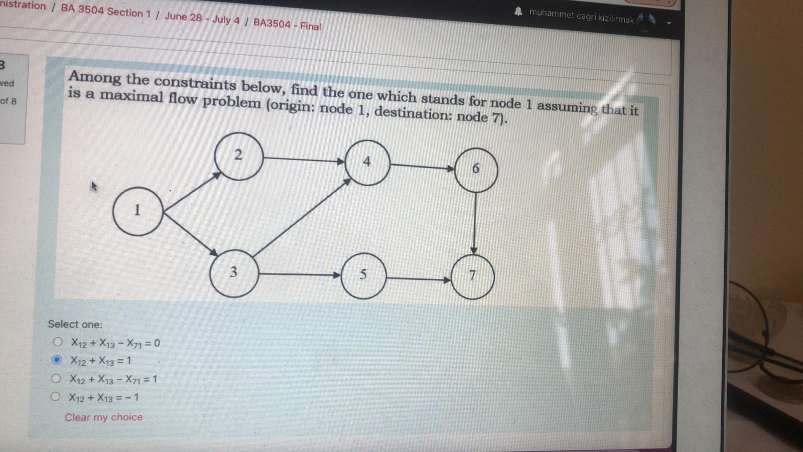 nistration / BA 3504 Section 1 / June 28 - July 4
