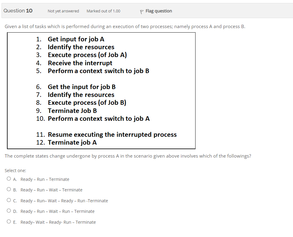 ANSWER WITHIN 30minit Question 10 Not yet