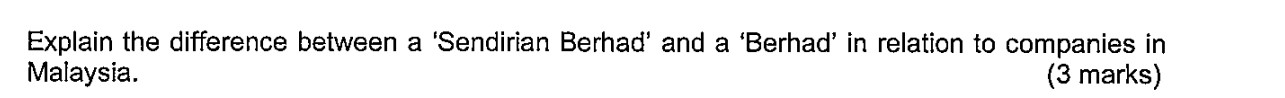 Explain the difference between a 'Sendirian