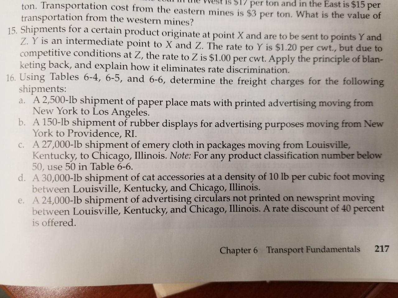 How do I solve question#16 a. b. c. d. e. using