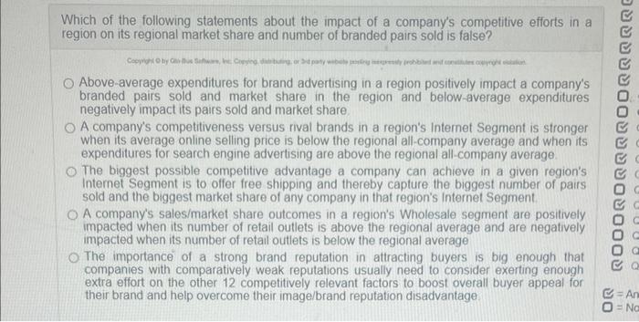 Which of the following statements about the