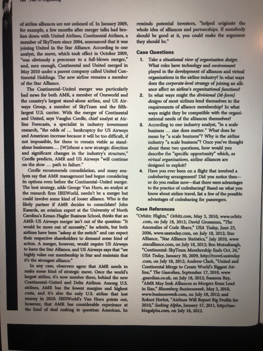 Please answer case question #1. It does not have