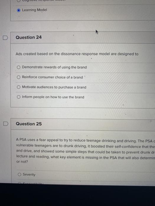Learning Model Question 24 Ads created based on
