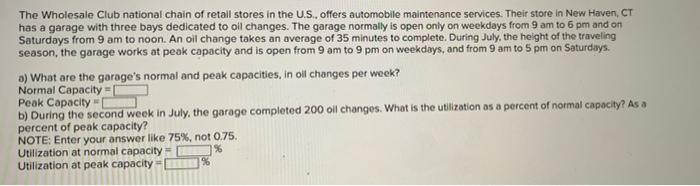 The Wholesale Club national chain of retail