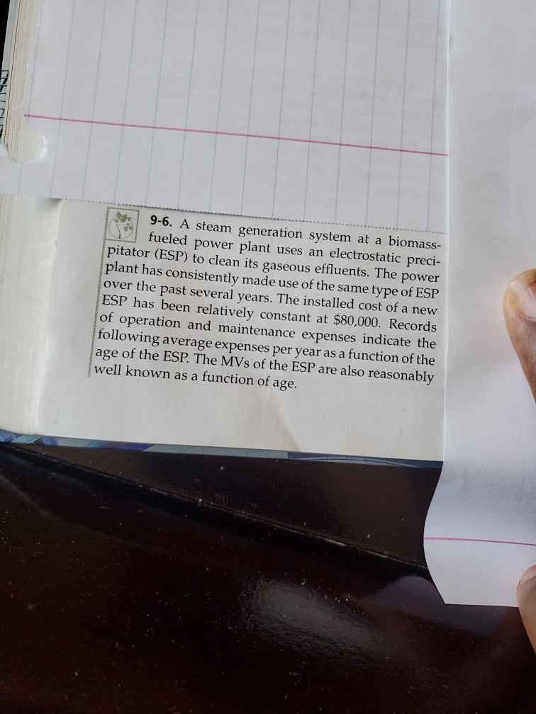 engineering economy INSIN 9-6. A steam generation