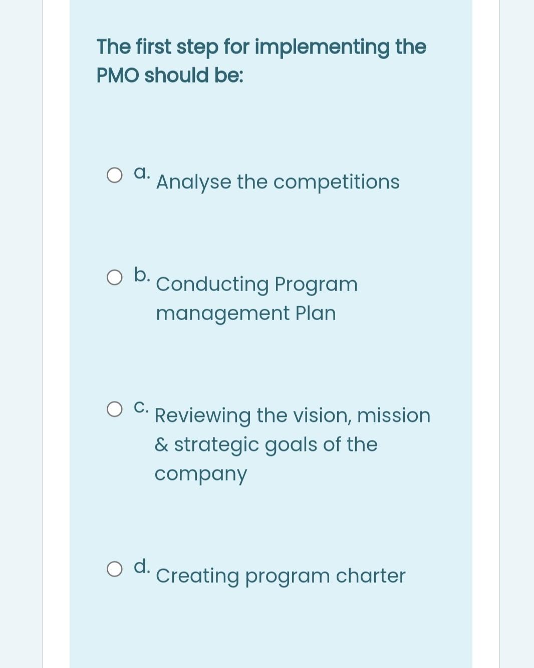 Mini-Case Study: Defining Standard Projects at