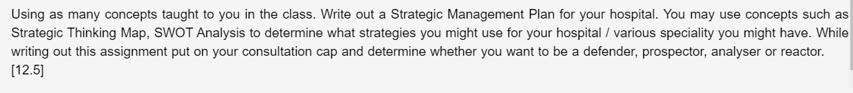 Using as many concepts taught to you in the