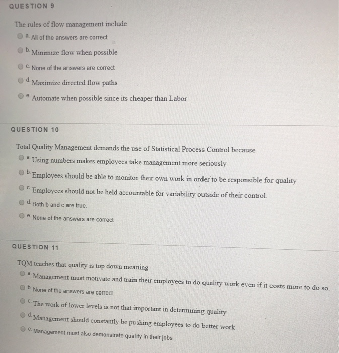 QUESTION 1 When developing an operations