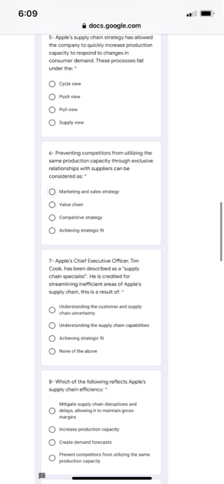 Apple's Supply Chain Strategy Apple has received