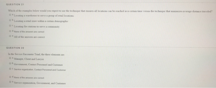 QUESTION 1 When developing an operations