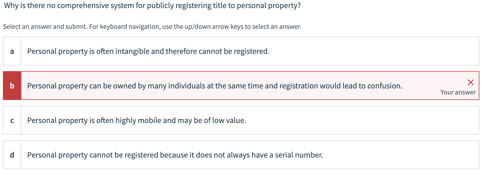 Not B Why is there no comprehensive system for