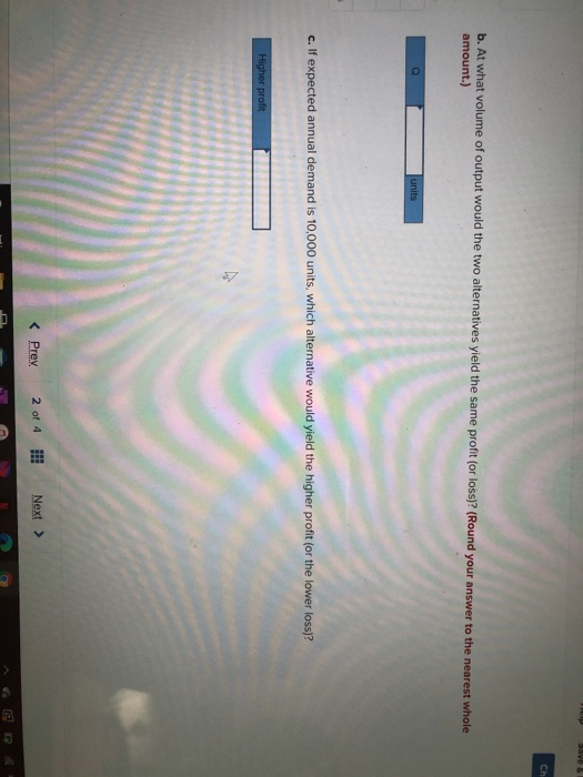 Check my work Problem 5-4 (Algo) A small firm