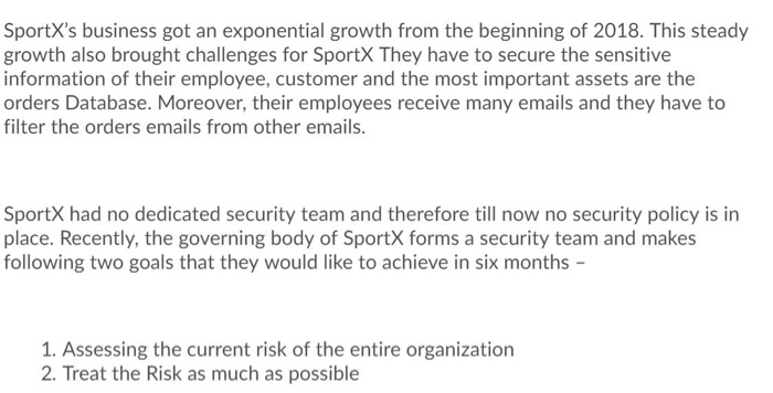 SportX company is specialized on selling sports