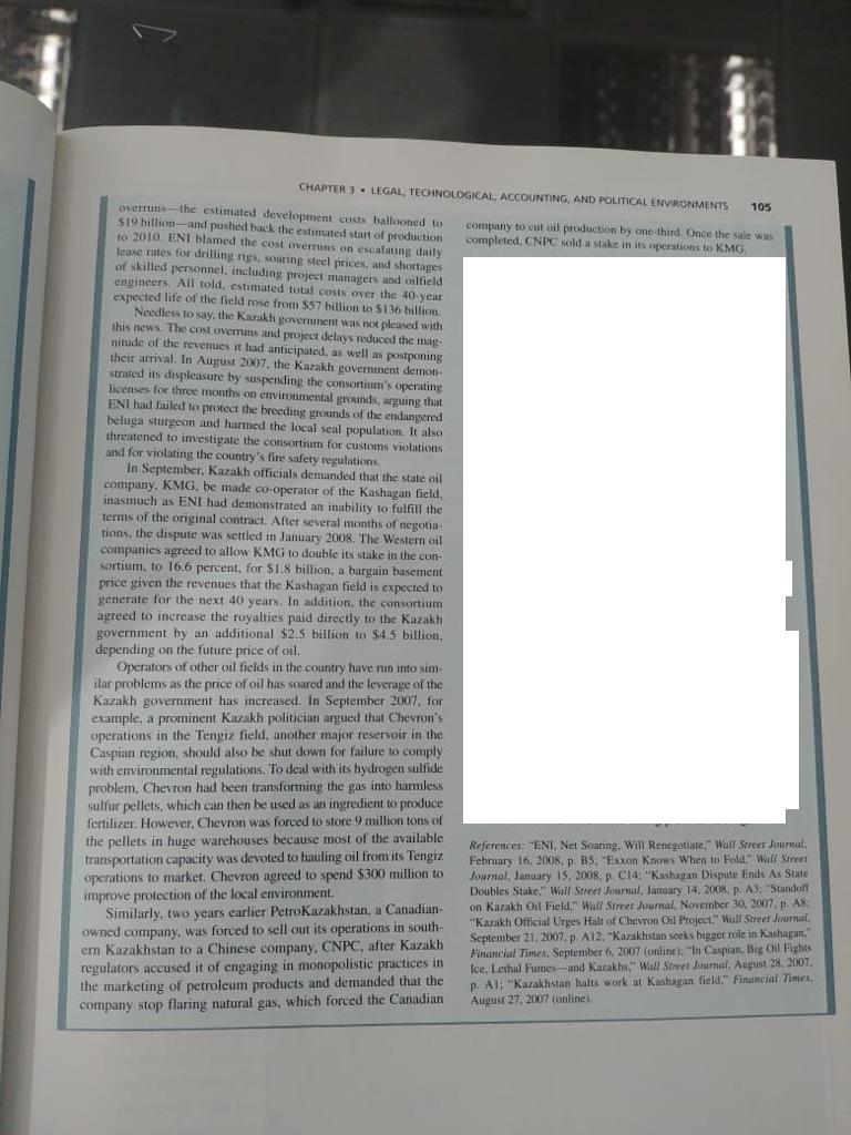 Question3. The price of oil has risen