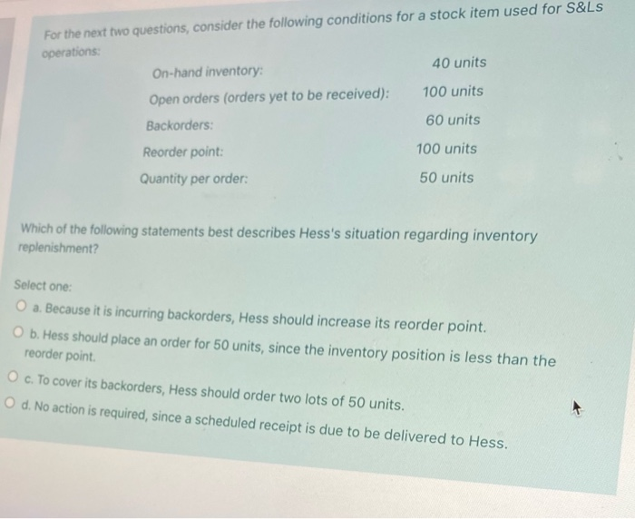 For the next two questions, consider the