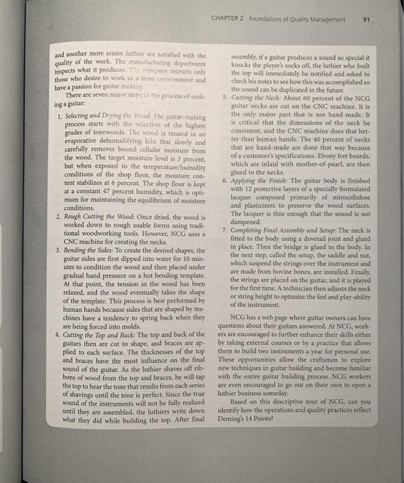 1.) List each of Demings 14 points and identify