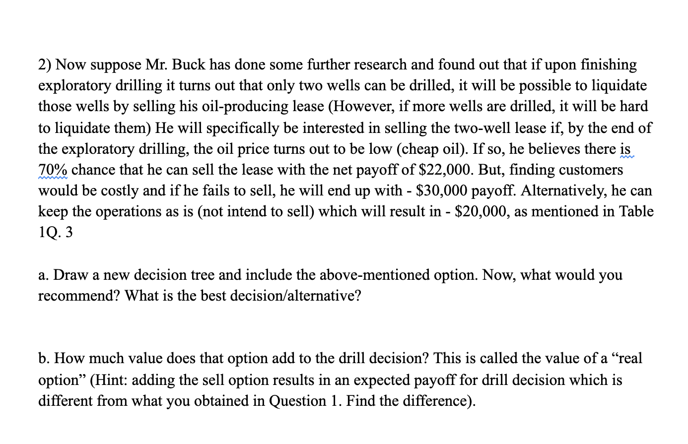 ***PLEASE HELP WITH QUESTION 2*** DECISION TREE