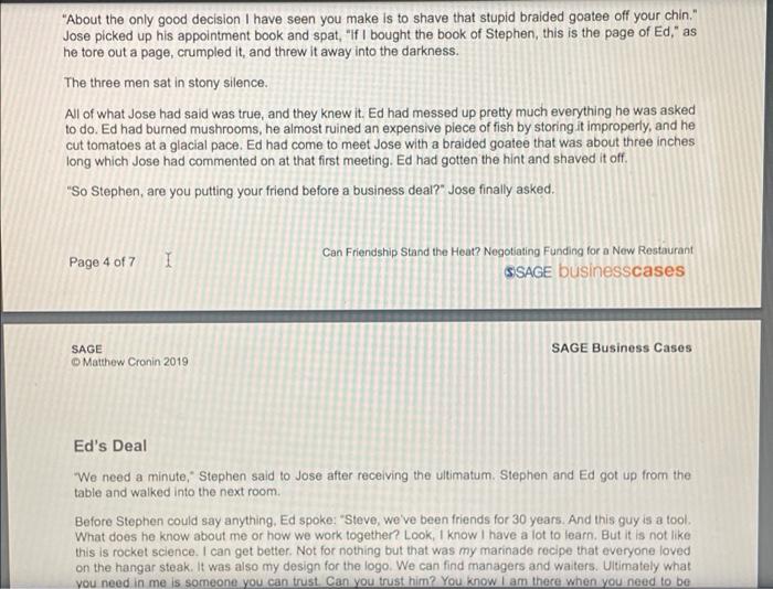 - explain the problem and what needs to be